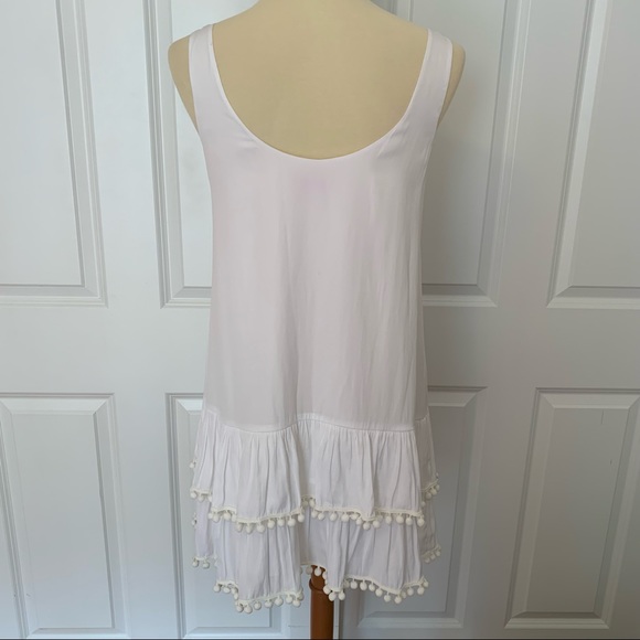 🌴Lilly Pulitzer White Tank Pom Pom Dress - Picture 3 of 6